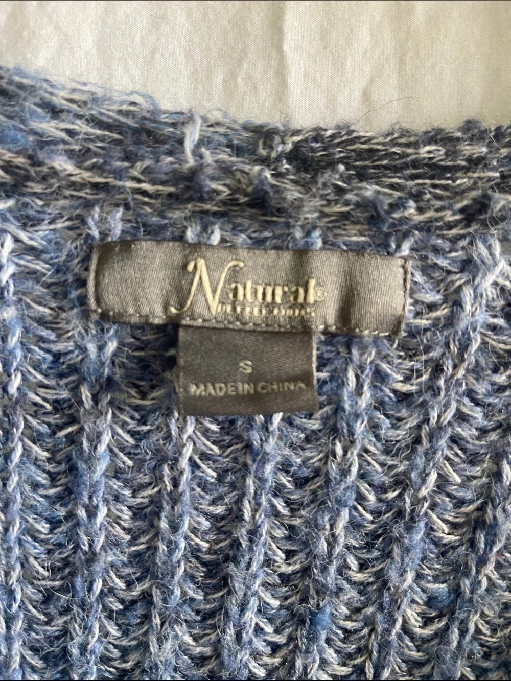 Natural Reflections Grey Marled V-Neck Button Front Cardigan